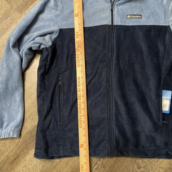 Columbia Fleece Zip Up Jacket Blue Size 1X NWOT - Picture 6 of 8
